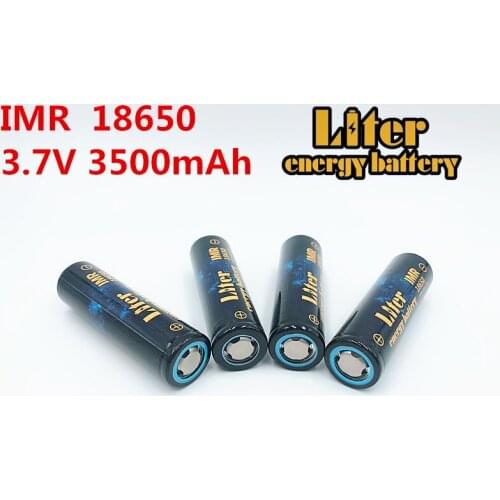 Liter energy battery IMR 18650B 3.7V 3500mAh NewOriginal Rechargeable Li-ion battery High-capacity batteies Flashlight lamp