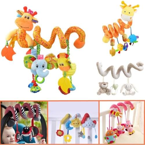 Soft Infant Baby Crib Bed Stroller Rattle Playing Toy Car Seat Educational Hanging Rattle Baby Toys 0-12months 40% off