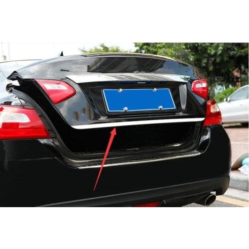 Car Rear Trunk Cover Tail Gate Trim Fit for Nissan Altima Teana 2013 2014 2015 2016 2017 Chrome Accent Garnish Molding Bumper