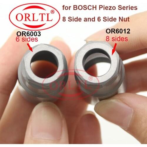 Diesel Common Rail Injection Nozzle Cap Auto Fuel Pump Injector Nozzle Cup Nut for BOSH Piezo 6 sides and 8 sides
