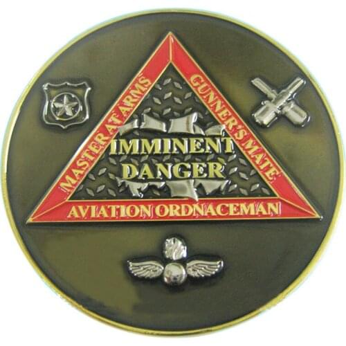 Wholesale 3D Antique Military Souvenir Challenge Coin Cheap Enamel Military Coins