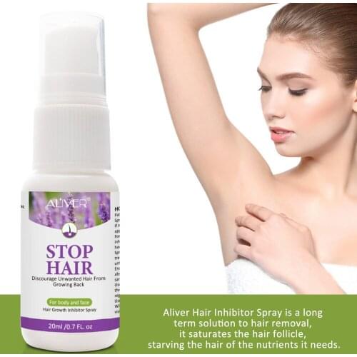 Permanant Hair Growth Removal Inhibitor Spray Beard Bikini Intimate Legs Body Armpit Painless Facial Stop Hair