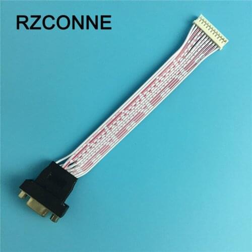 5pcs LCD Driver Board Built-in VGA Signal Cable 12 Pin Adapter Female Plug for TV Monitor