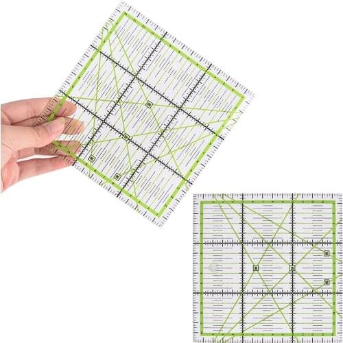 Transparent Quilting Sewing Patchwork Ruler Cutting Tool Tailor Craft G03 Drop Ship Size: 15x15cm Hgih Quality