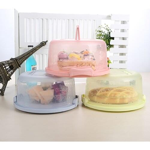 Cake Box Handle Secure Snap Anti-cross Smell Home Baking Food Preservation Fruit Multifunctional Storage Box Portable