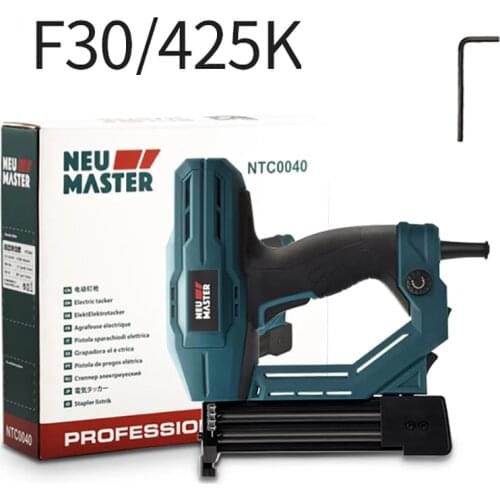 220V Woodworking Electric Nailer Stapler F30 425K Dual-Purpose Household Nail Gun Furniture Staple Gun Carpentry Power Tools