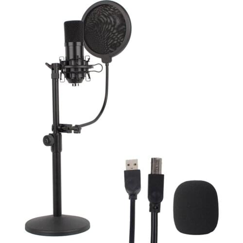 USB Microphone Kit Professional Podcast Streaming Microphone Condenser Studio Mic for Computer YouTube Gaming Recording