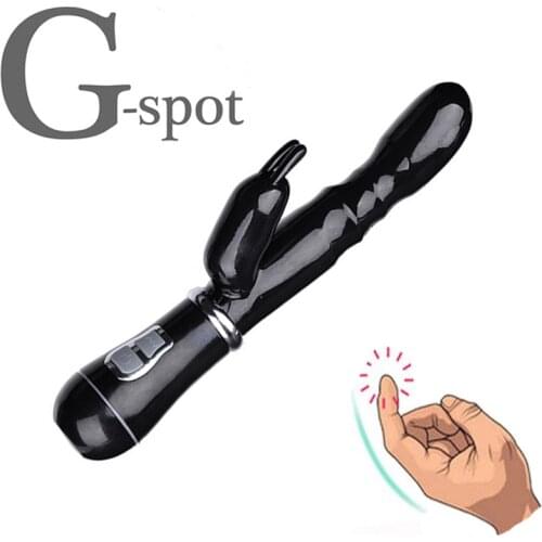 12 Speed Dildo Vibrator Rabbit G-Spot Double Vibrator Clitoris Stimulator Vaginal Massager Sex Toys For Women Masturbation