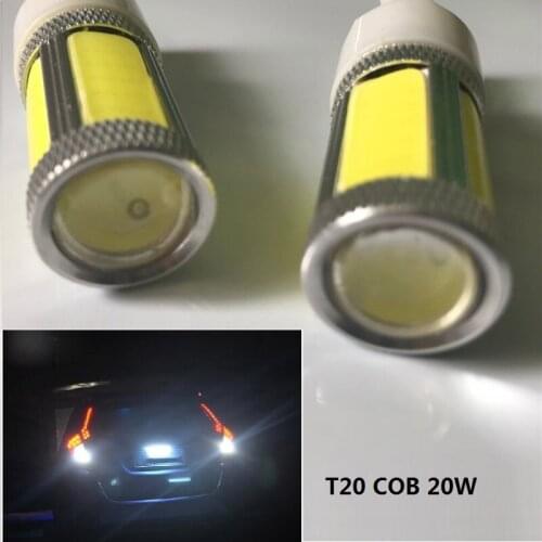 Top quality 2PCS/lot 7740 7743 T20 COB 25W car Bake lights turn signal lightting reverse lights fit for all of the cars