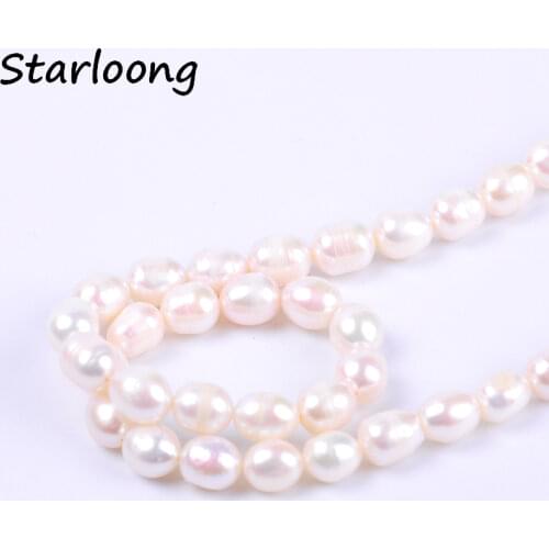 1pack/lot 6-7mm A quality white rice shape Natural freshwater Pearl Loose Beads DIY for Jewelry bracelet necklace