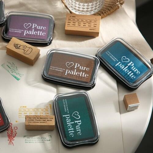 12 Colors Large Size Vintage Inkpad for Stamp Rubber Wooden Stamps Paper Inkpads DIY Crafts Scrapbooking Ink Pads 6.5*9.8cm