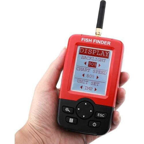 2021 New Smart Portable Fish Finder 100M Wireless Sonar Sensor Sounder LCD Fishfinder