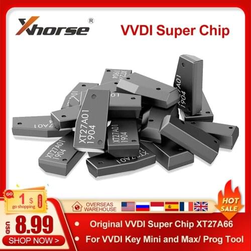 New arrival Original VVDI Super Chip XT27A66 = XT27C75 1907 to copy 46/47/48/4C/4D/4C/4E/8A/8C/8E for VVDI key tool