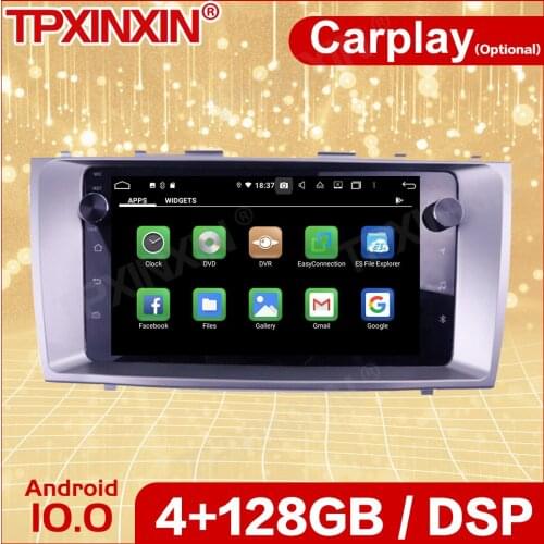 Wireless Carplay Car Android10 Stereo Receiver For Toyota Camry 2006 2007 2008 2009 2010 2011 GPS Radio Audio Recorder Head Unit