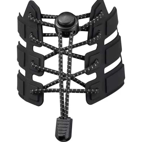 Elastic No Tie Shoelaces Safety Reflctive Adjustable Lock Tieless Shoe Laces Night Walk Running Shoelaces for Kids and Adults