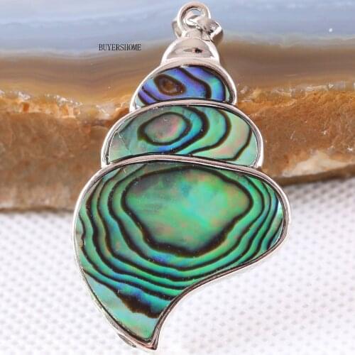 Free Shipping Fit Necklace Natural Shell Bead Ammonite Fossils Seashell Snail Ocean Reliquiae Conch Animal Pendant 1Pcs K115