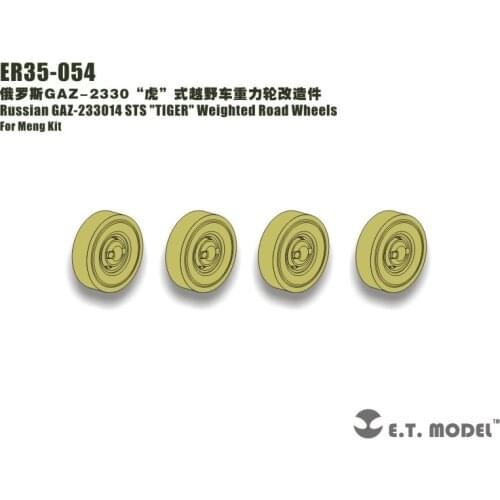 E.T.MODEL ER35-054 1/35 Russian GAZ-233014 STS TIGER Weighted Road Wheels For Meng Kit