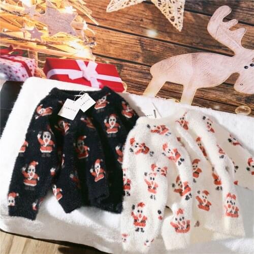 Tonytaobaby Autumn and Winter New Boys and Girls' Childrens Clothing Santa Claus Sweater Baby Girl Sweater