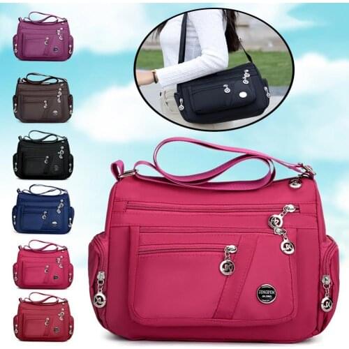 Solid Color Women Wallets Canvas Crossbody Bag for Women Card Holder Shoulder Bag Wallets borse da donna carteira feminina