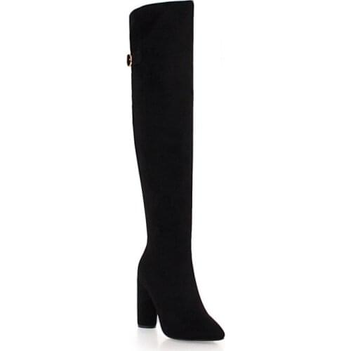 Big Size Simple boots thigh high boots knee high boots over the knee boots women ladies boots shoes woman winter boots women