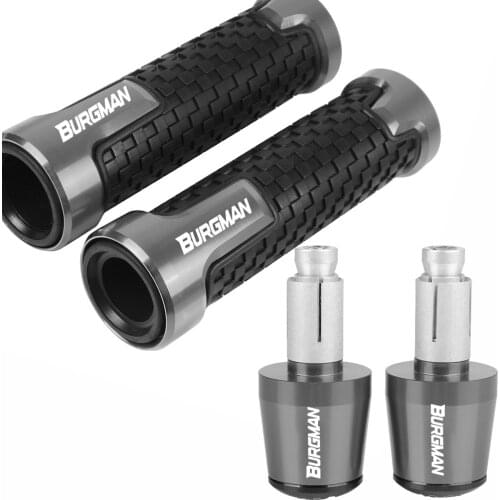 For SUZUKI BURGMAN AN125 AN250 AN400 AN650 AN 125 250 650 Burgman 400 650 125 200 Motor scooter knobs Handle end Grips Handlebar