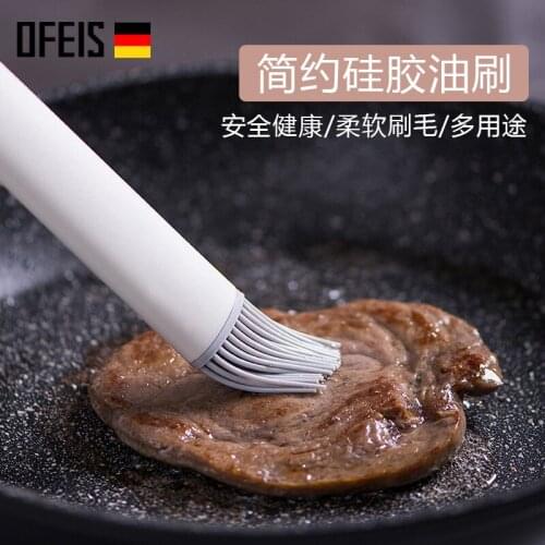 OFEIS Removable Silicone Oil Brush Food Brushes Baking Barbecue Oil Kitchen Pancake Brush Barbeque Cooking Brush Bbq
