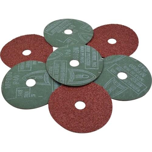 25PCS Resin Fiber Grinding & Sanding Discs 7'' x 7/8'', 36 Grit