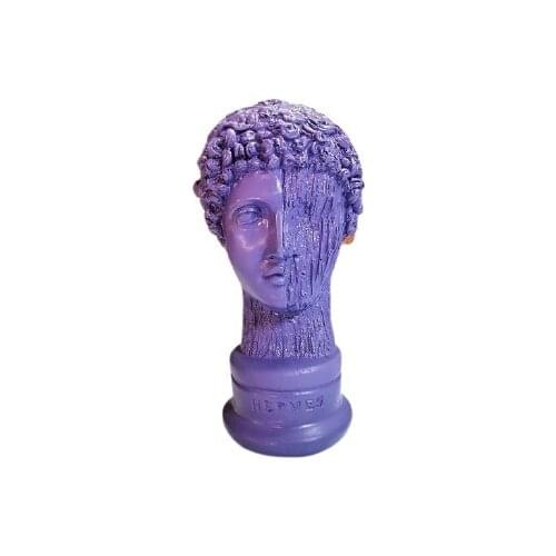 EU HOME DECORATION AROSE PURPLE HERMES BÜST HOME OFFICE DECOR