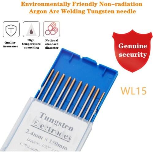 10pcs Tungsten Electrodes TIG Welding Rods WL15 WL20 TIG Tungsten Electrode 1.0 1.6 2.0 2.4 3.0 4.0 Metalworking