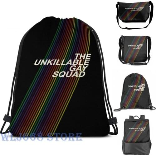 Funny graphic print shoulder Bags women The Unkillable Gay Squad - Wynonna Earp Single shoulder backpack travel for men Gym Bag