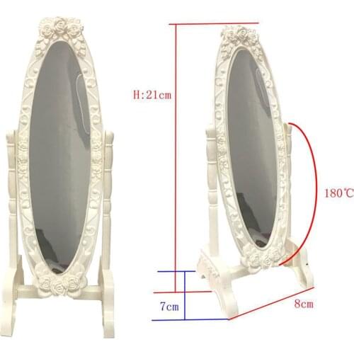 NK One Pcs Doll Make Up Mirror Fashion Doll Mirror Mini Play Rotatable Party Furniture For Barbie Doll DIY Accessories 11 DZ