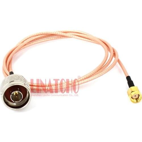 1 meter RG316 N male to RP SMA male 2.4GHz wifi outdoor antenna connecting cable