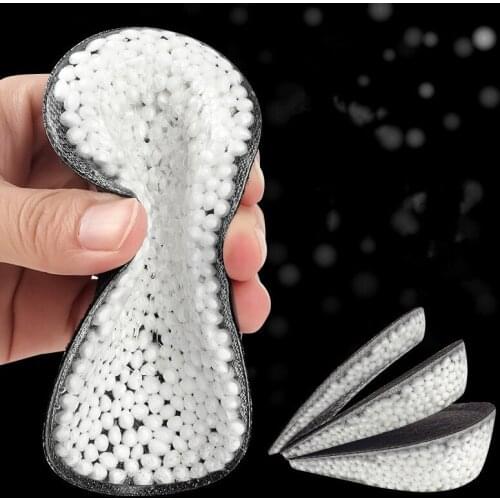 1pair Soft Silicone Gel Insoles for Heel Spurs Pain Foot Cushion Foot Massager Care Half Heel Insole Pad Height Increase