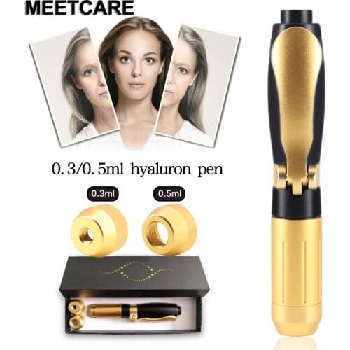 2in 1 Hyaluron Pen with Two Heads 0.3ml&0.5ml Meso Injection Atomizer Syringe Injector for Anti Wrinkle Lip Lifting Loss Weight