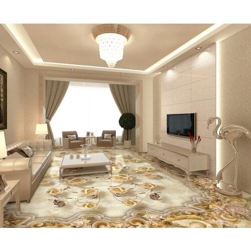 3D floor kitchen pattern wallpaper custom vintage 3d pvc flooring waterproof 3d stereoscopic flooring