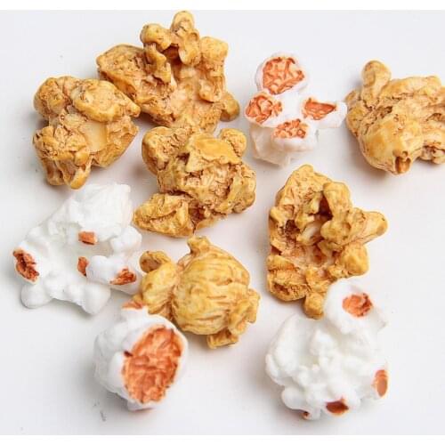 6pcs Toy Mini DIY Simulation Popcorn Food Toy 1/18 Dollhouse Miniature for Home Decoration