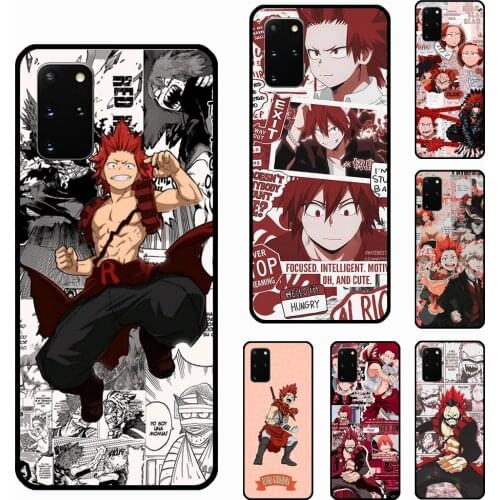Kirishima Eijiro My Hero Academia Case For Samsung Galaxy S20 FE S21 Ultra S8 S9 S10 Plus Note 10 9 20 Ultra Phone Cover