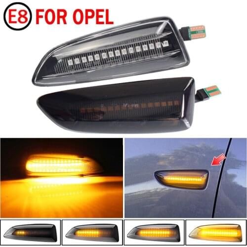 For Opel For Vauxhall Astra J K Crossland X Grandland Insignia B Zafira C LED Dynamic Turn Signal Light Side Fender Marker Lamp