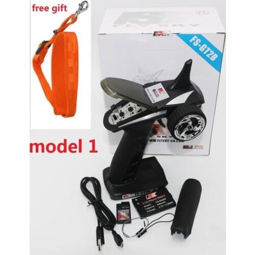 Flysky FS-GT2B FS GT2B 2.4G 3CH Gun RC Controller with FS-GR3C receiver, TX battery, USB cable, handle --Upgraded FS-GT2 GT2