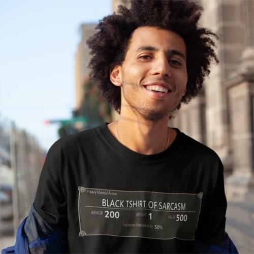 Skyrim T Shirt Harajuku Cotton T-Shirt Short Sleeves Cartoon T Shirts Male High Street Tshirt Big Size 5XL