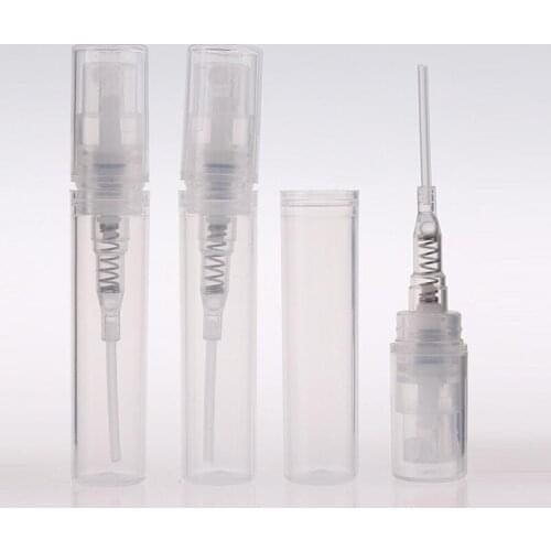 Frosted Plastic Plastic Spray Empty Bottle 3ml for Disinfection Alcohol Perfume Sample Vial LX3658