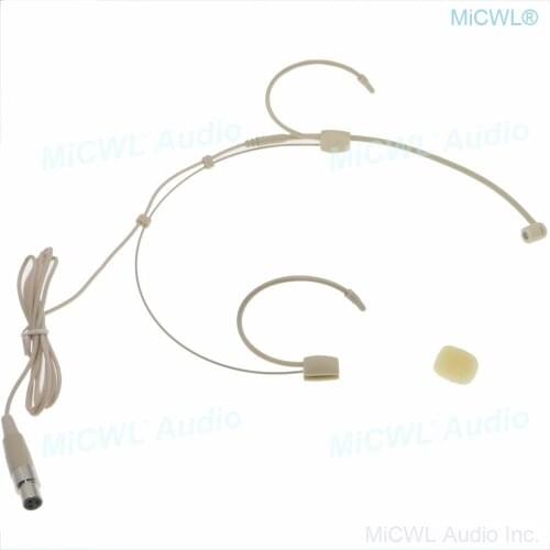 MiCWL KM68 High Quality Beige Headset Uni-diectivity Microphone for Shure SLXD PGXD ULXD GLXD True Diversity Wireless BeltPack