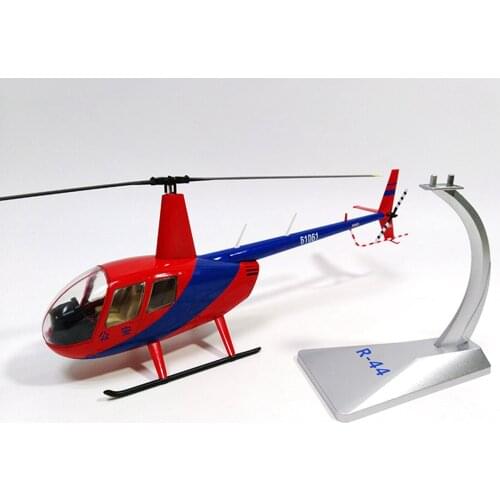 1/32 Scale R44 Alloy Model & Dispaly Stand Room Decoration Red
