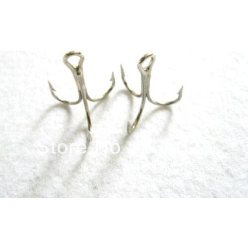 MR OCTOPUS 100pcs fishing hook,3 tooth hook,squid jigs,squid hook,silver colour,6#hook,length :1.7cm