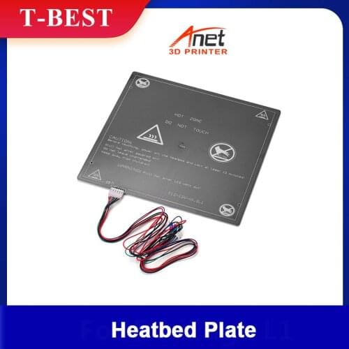 12V 3D Printer Hot Bed Heating Platform Heatbed Aluminum 300 * 300 * 3mm with Hot-bed Wire Cord for Anet E12 3D Printer