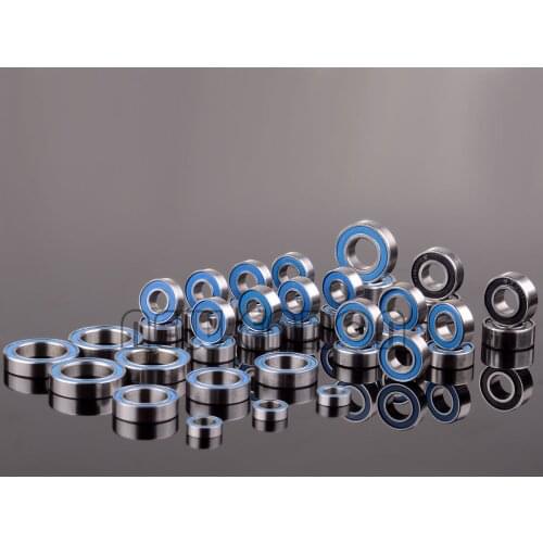 NEW ENRON 39PCS Ball Bearing Metric Blue Rubber Sealed Set KIT FOR RC Car Traxxas REVO R-EVO 3.3 Racing 52100 Chrome Steel