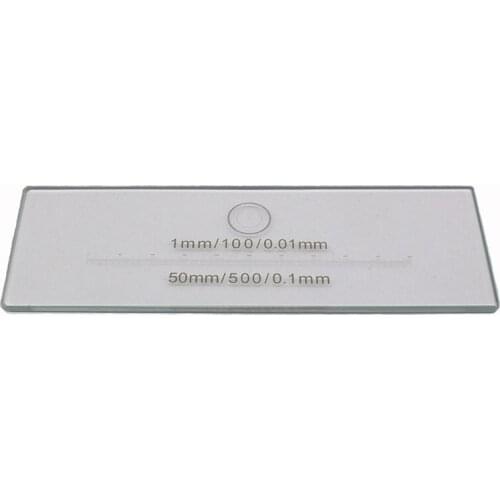 Microscope Objective Micrometer DIV 0.1mm 0.01mm Calibration Measuring Scale Optical Glass Slide