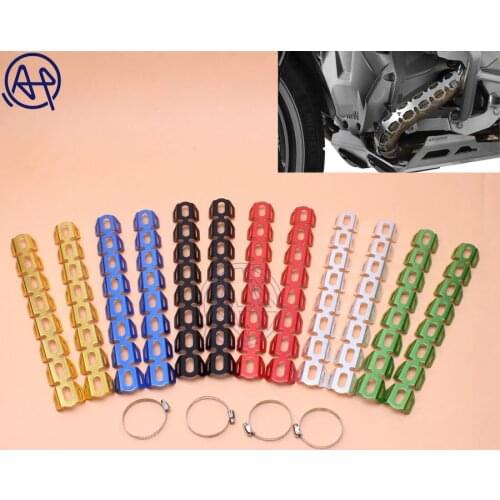 Motorcycle Exhaust Wrap Aluminum Muffler Pipe Protector Heat Shield Cover for BMW F650GS F700GS F800GS 2013 2014 2015 2016 2017