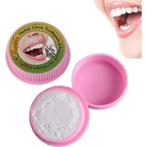 25g Teeth Whitening Powder Natural Herbal Clove Thailand Teeth Whitening Powder Stain Removal