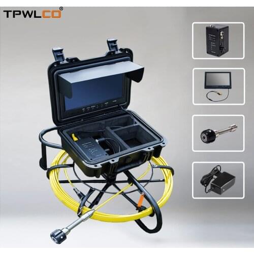 Industrial Camera CCTV Pipe 9 inch LCD Monitor Borescope Sewer Waterproof IP68 Pipeline Inspection Snake Cam DVR Video Record